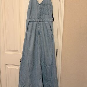 Universal Thread Light Blue Denim Jumpsuit